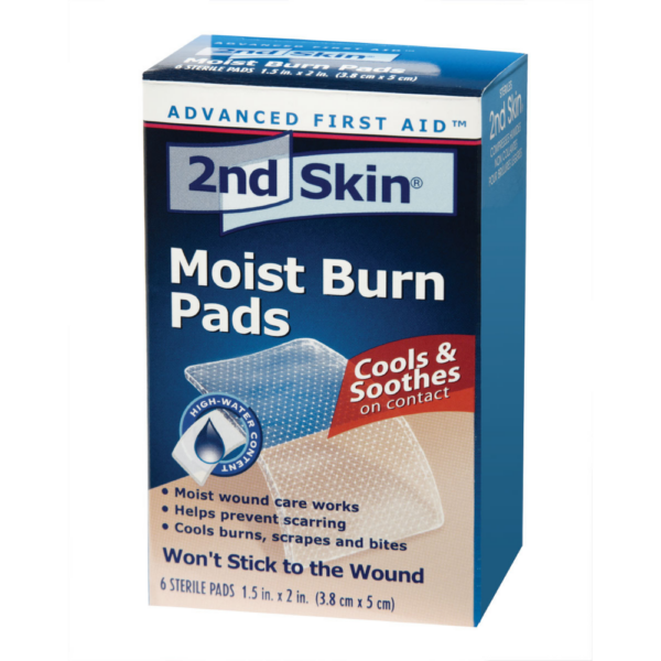 2nd Skin Moist Burn Pads - Small - 3.8 x 5.1 cm (6/Box) for burn treatment - First Aid Canada