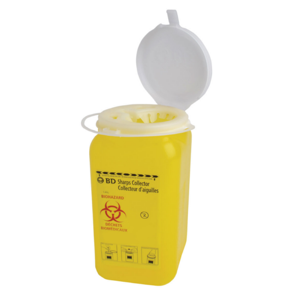 Sharps Biohazard Collector - 1.4 L - workplace safety