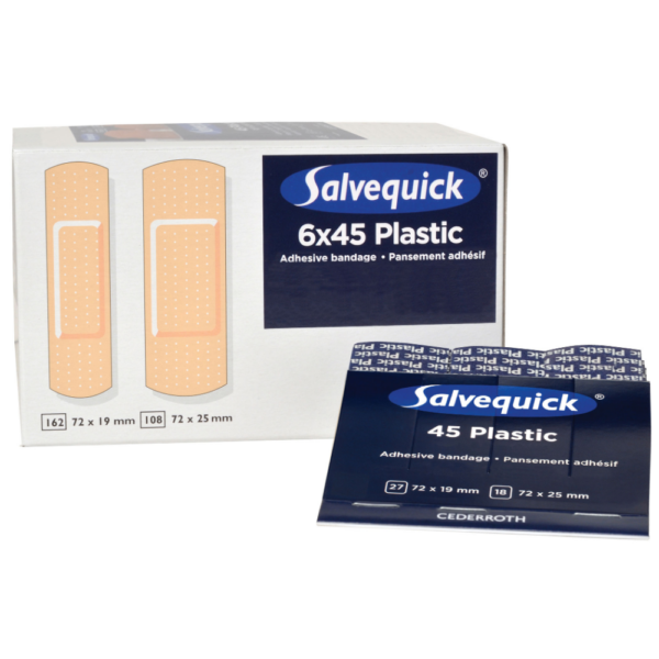 Salvequick Plastic Bandage Refills (6 x 36/Pack)