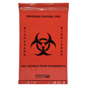 14359 - 14363 Infectious Waste Bags - 15.2 x 22.9cm (25Pack) for first aid supplies