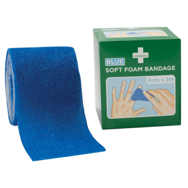 07815 Cederroth Soft Foam Bandage - Blue 07815 Cederroth Soft Foam Bandage - Blue