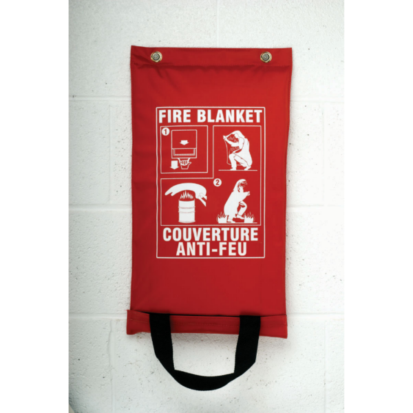 Fire Blanket in Hanging Pouch - 150 x 183 cm - emergency supplies