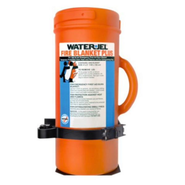 Wall Bracket for Water-Jel Burn Wrap/Extinguisher in Canister for burn treatment - First Aid Canada