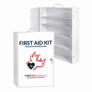 Metal Cabinet - #5 with Lock - closed and open