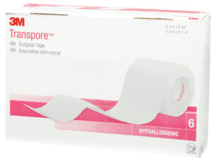 Transpore - Surgical Plastic Tape - 5.1cm x 9.1 m (6 Rolls/Pack) Transpore - Surgical Plastic Tape - 5.1cm x 9.1 m (6 Rolls/Pack)