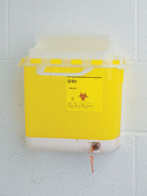 Wall Bracket for Sharps Biohazard Collector - 5.1L (Collector)