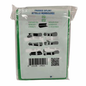 14521 - Padded Aluminum Splint - Medium - Back NEW
