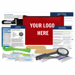 Tick Removal First Aid Kit - Red